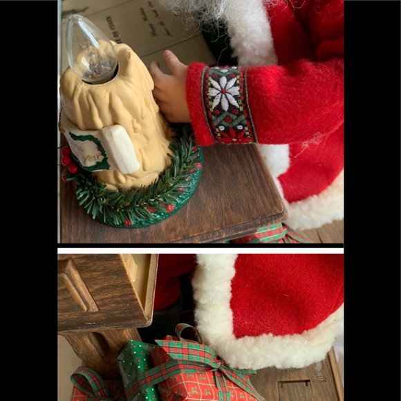 Vintage Animated Musical moving vintage Santa  works,plz check video sound is on - Picture 5 of 5